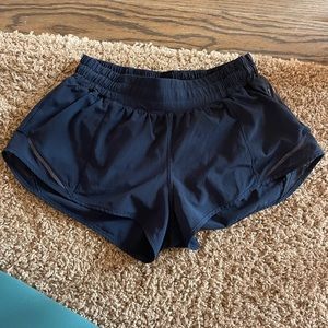 Lulu lemon hotty hot shorts navy blue 2.5”